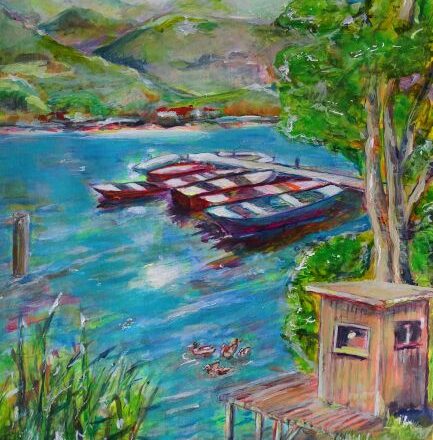 Acryl auf Leinwand die Landschaft